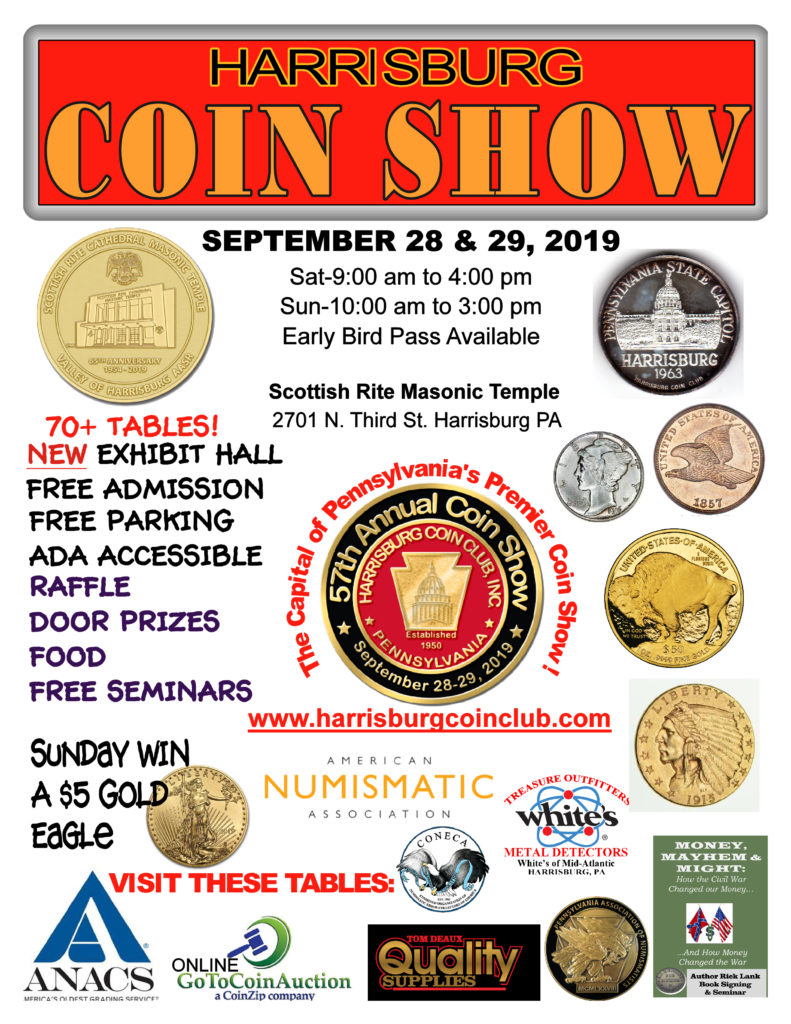 Harrisburg Coin Show Harrisburg Pennsylvania